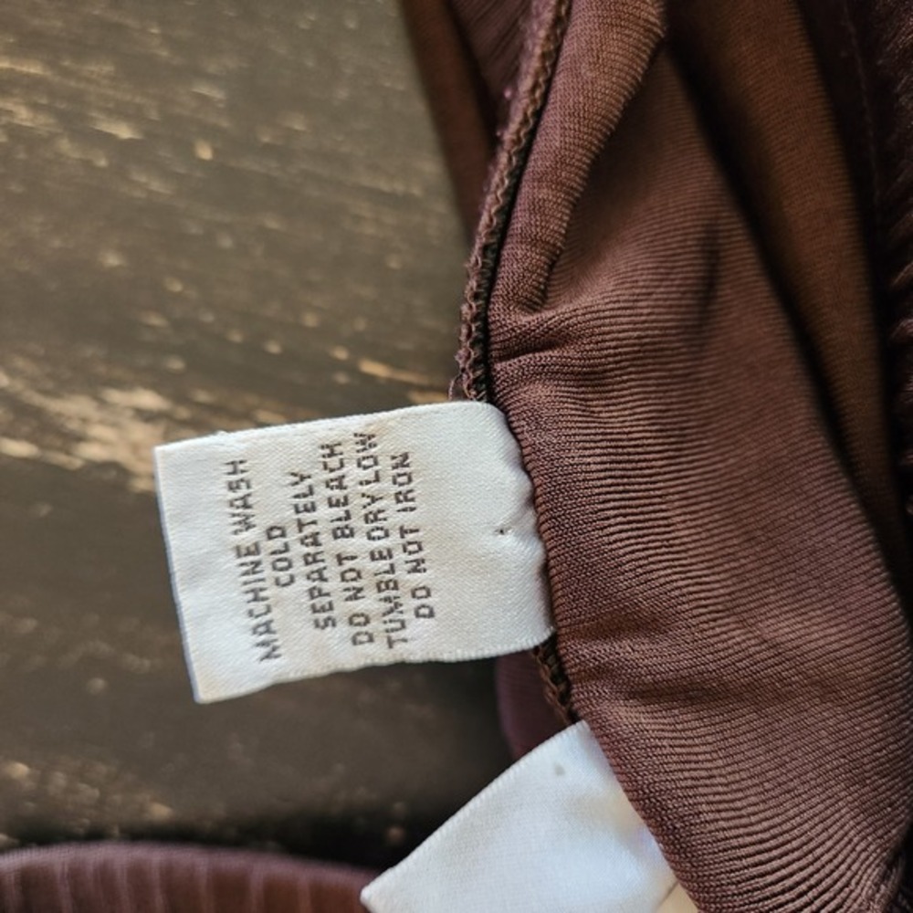 Chico's Traveler Slinky Pants Women's 2 REG 12 L 31x30" Brown Straight FLAW - Picture 5 of 10